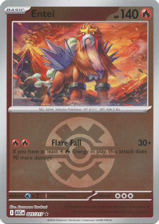 Entei (Quick Ball) (025/217) (ME: Ascended Heroes) - PokeBox USA