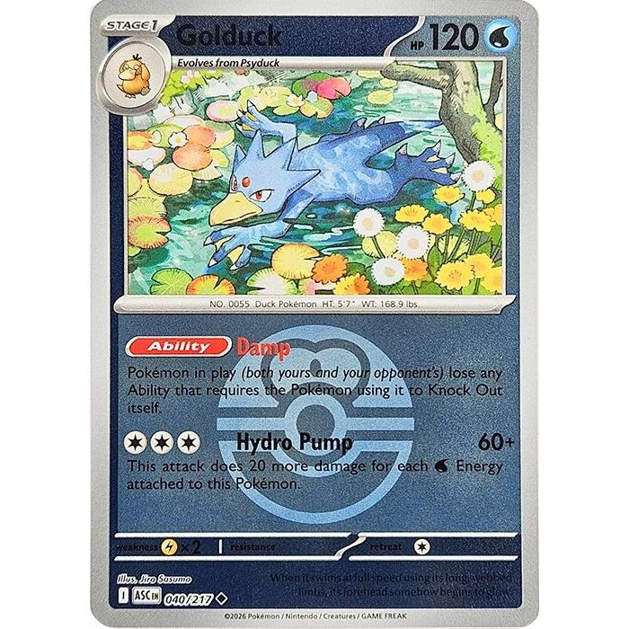 Image for Golduck (Love Ball) (040/217) (ME: Ascended Heroes) - Pokemon