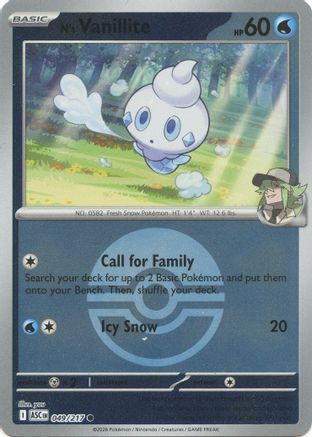 N's Vanillite (Poke Ball) (049/217) (ME: Ascended Heroes) - PokeBox USA