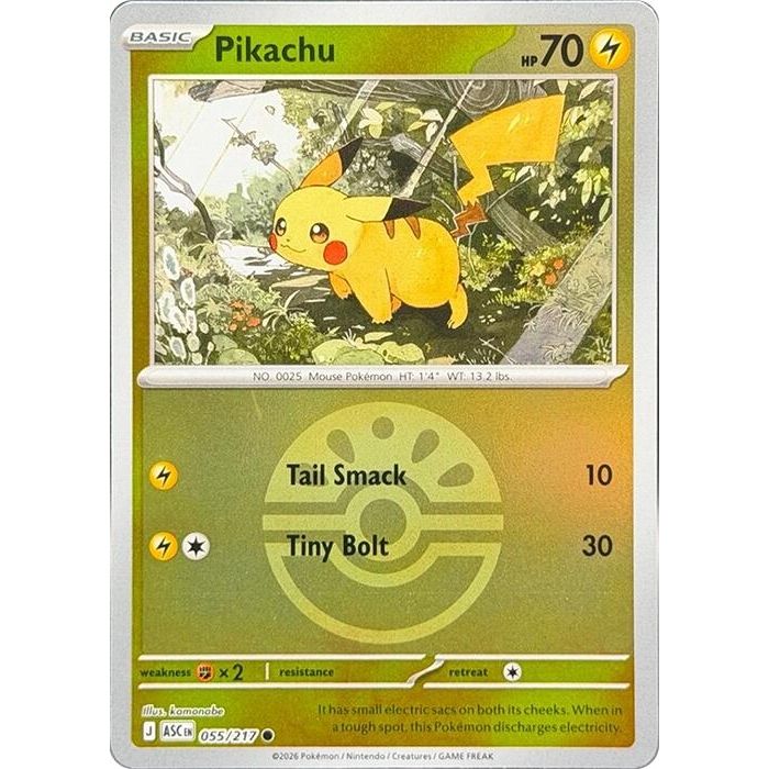 Image for Pikachu (Friend Ball) (055/217) (ME: Ascended Heroes) - Pokemon