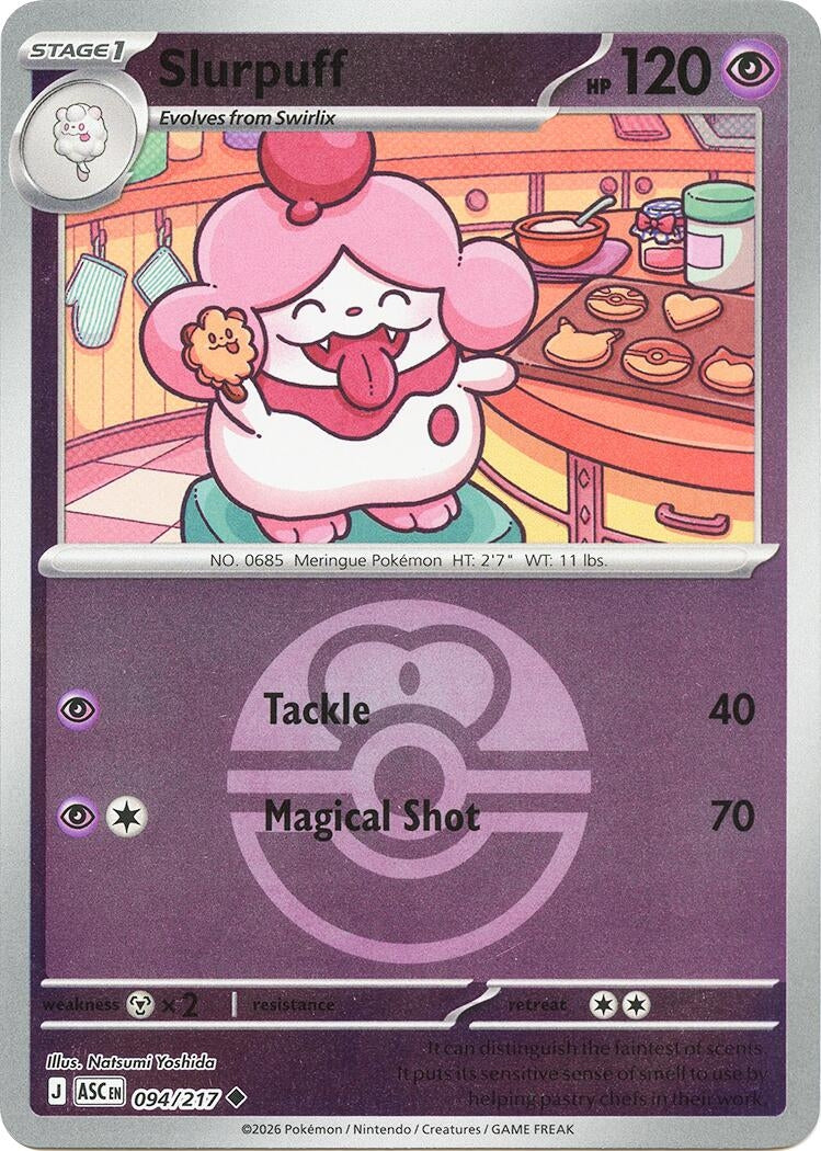 Image for Slurpuff - 094/217 (Love Ball) (094/217) (ME: Ascended Heroes) - Pokemon