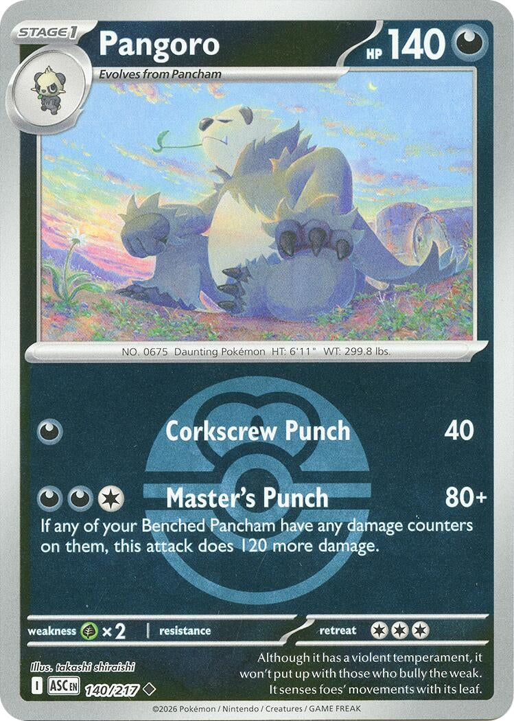 Image for Pangoro (Love Ball) (140/217) (ME: Ascended Heroes) - Pokemon