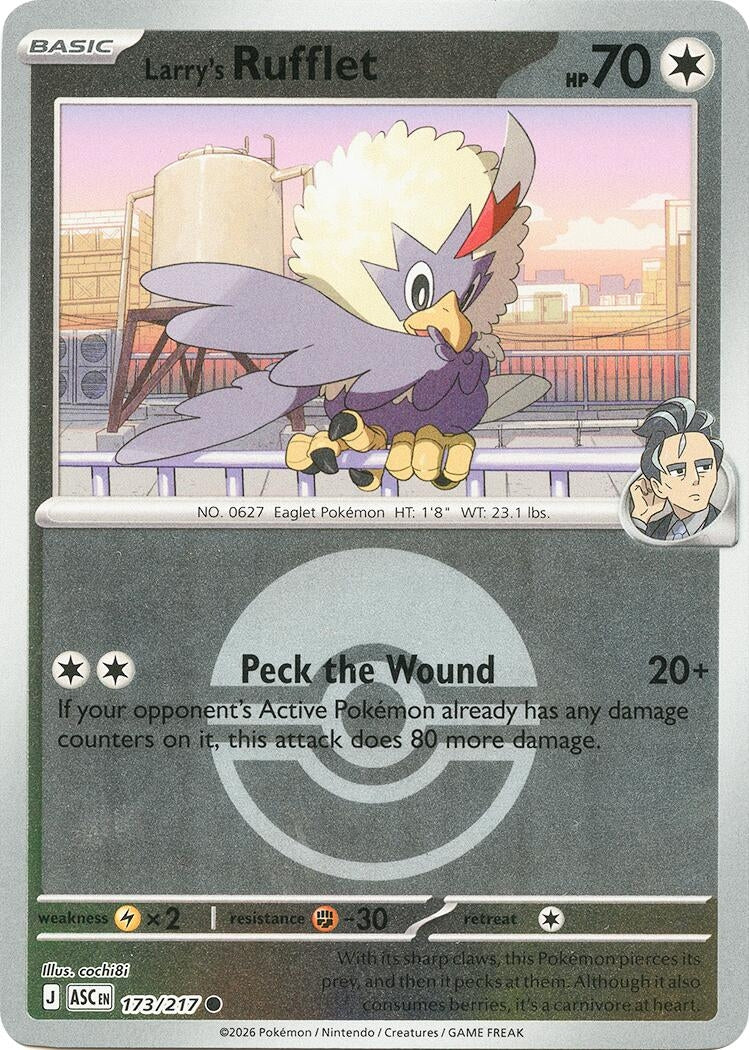 Image for Larry's Rufflet (Poke Ball) (173/217) (ME: Ascended Heroes) - Pokemon