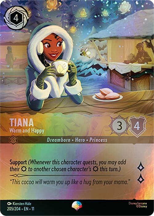 Image for Tiana - Warm and Happy (Epic) (205/204) (Winterspell) (11) - Disney Lorcana