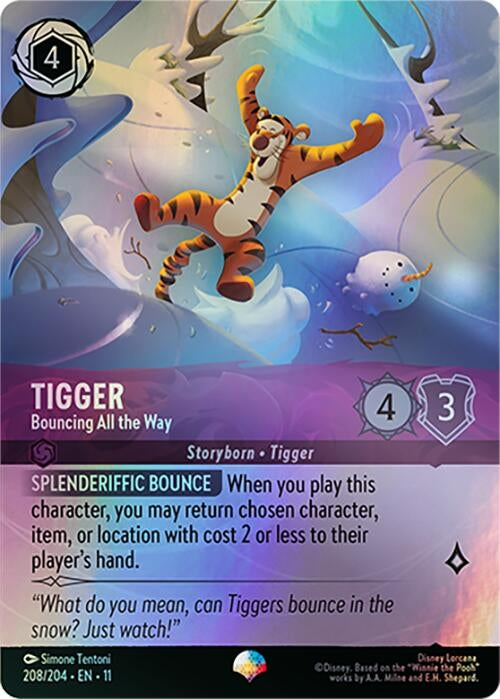 Image for Tigger - Bouncing All the Way (Epic) (208/204) (Winterspell) (11) - Disney Lorcana