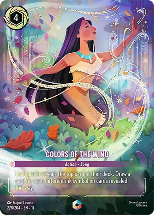 Image for Colors of the Wind (Enchanted) (228/204) (Winterspell) (11) - Disney Lorcana