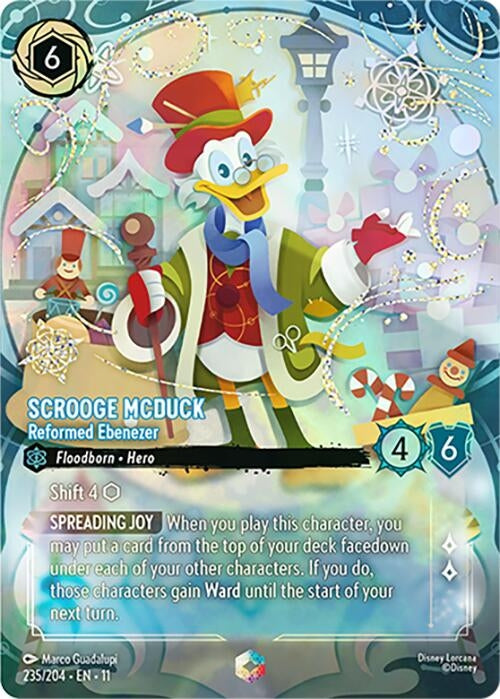 Image for Scrooge McDuck - Reformed Ebenezer (Enchanted) (235/204) (Winterspell) (11) - Disney Lorcana