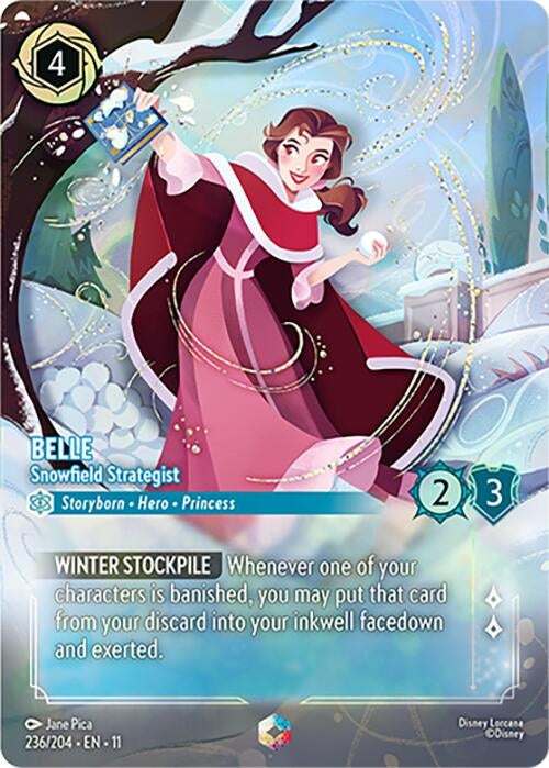 Image for Belle - Snowfield Strategist (Enchanted) (236/204) (Winterspell) (11) - Disney Lorcana