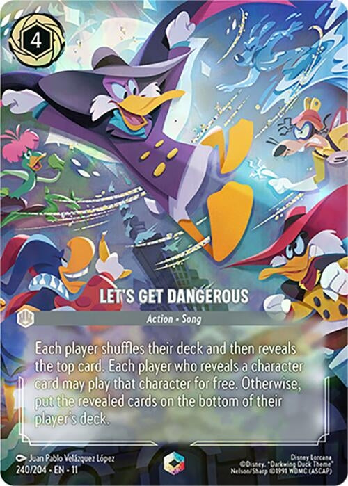 Image for Let's Get Dangerous (Enchanted) (240/204) (Winterspell) (11) - Disney Lorcana