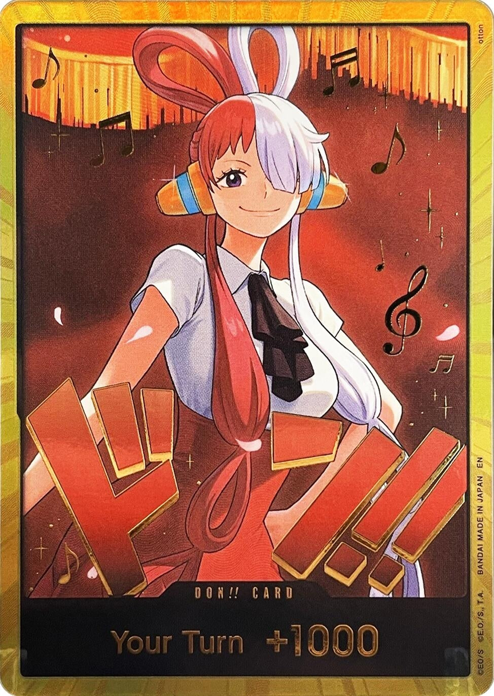 Image for DON!! Card (Uta) (Gold) (Extra Booster: One Piece Heroines Edition) (EB-03) - One Piece Card Game