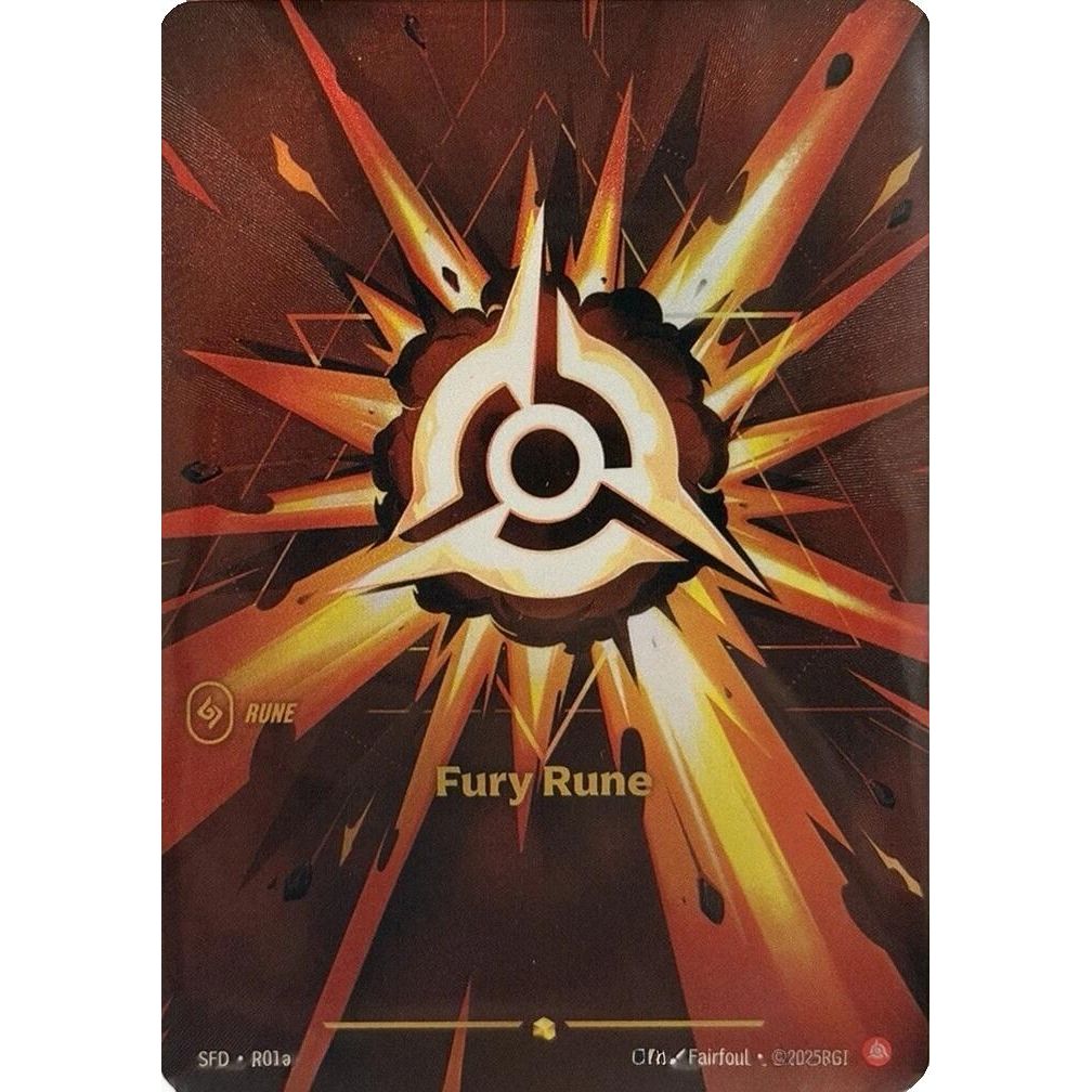 Fury Rune (Alternate Art) (R01a) (Spiritforged) - PokeBox USA