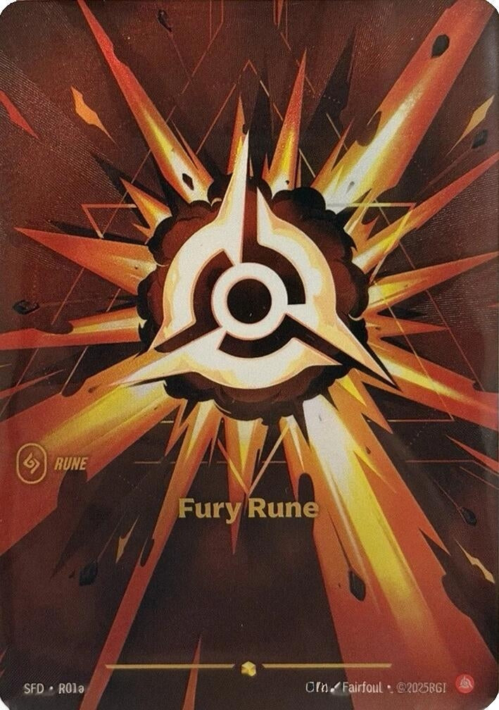 Fury Rune (Alternate Art) (R01a) (Spiritforged) - PokeBox USA