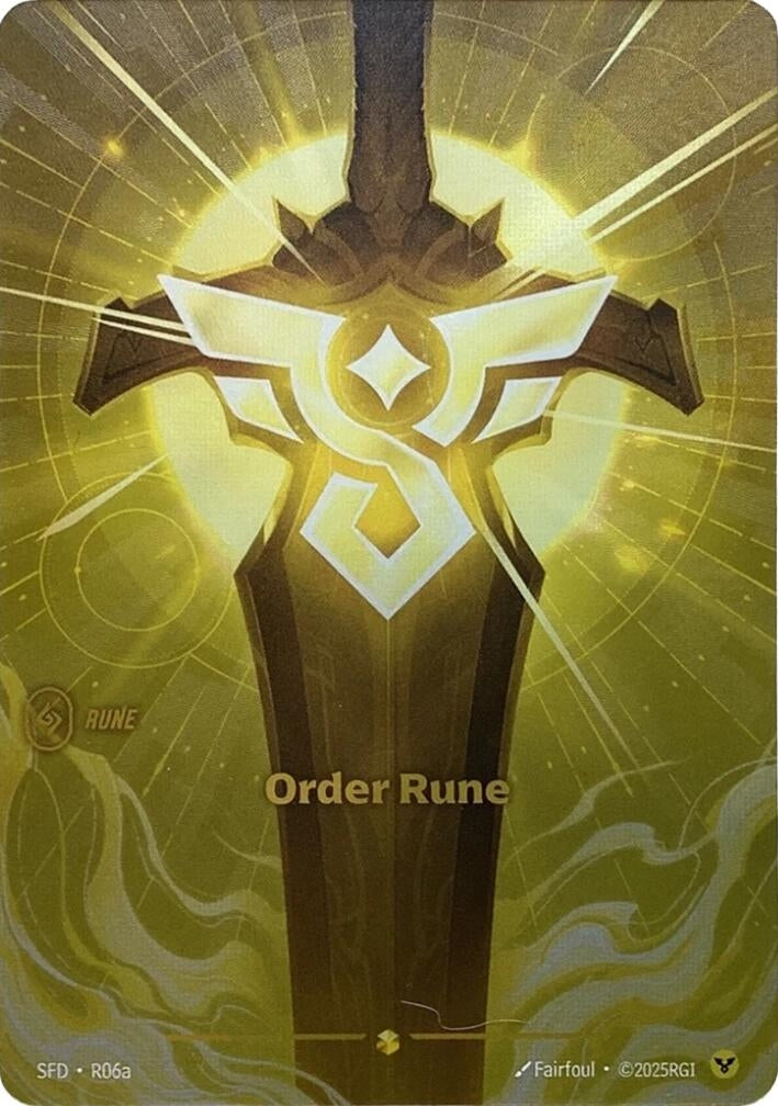 Order Rune (Alternate Art) (R06a) (Spiritforged) - PokeBox USA