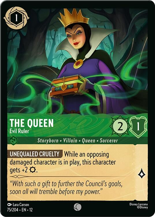 Image for The Queen - Evil Ruler (75/204) (Wilds Unknown) (12) - Disney Lorcana