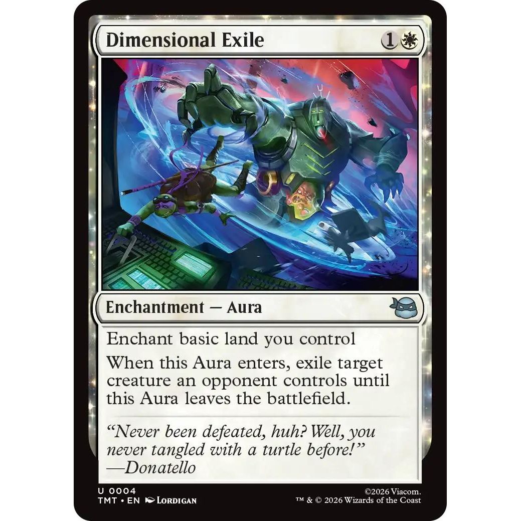 Image for Dimensional Exile (4) (Teenage Mutant Ninja Turtles) - Magic: The Gathering