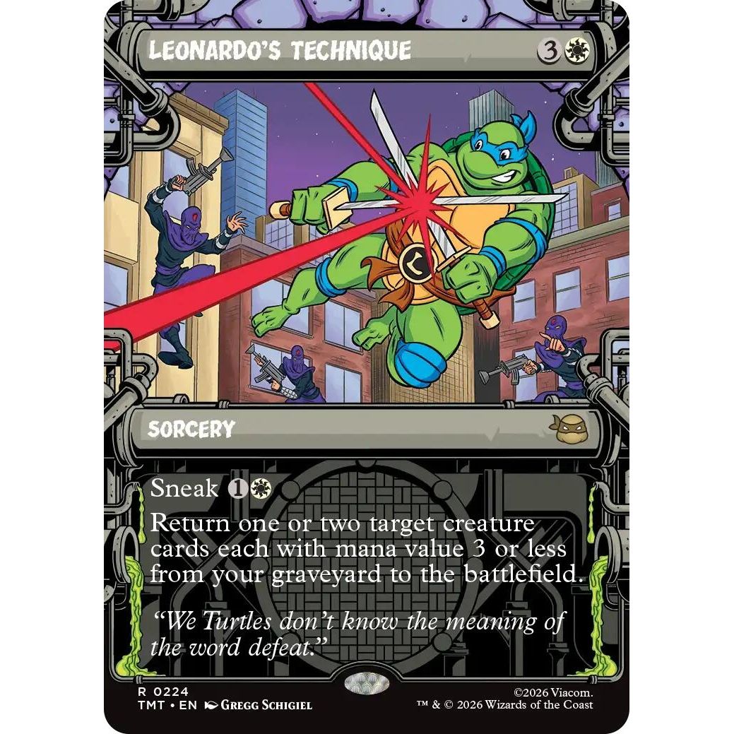 Image for Leonardo's Technique (Showcase) (224) (Teenage Mutant Ninja Turtles) - Magic: The Gathering