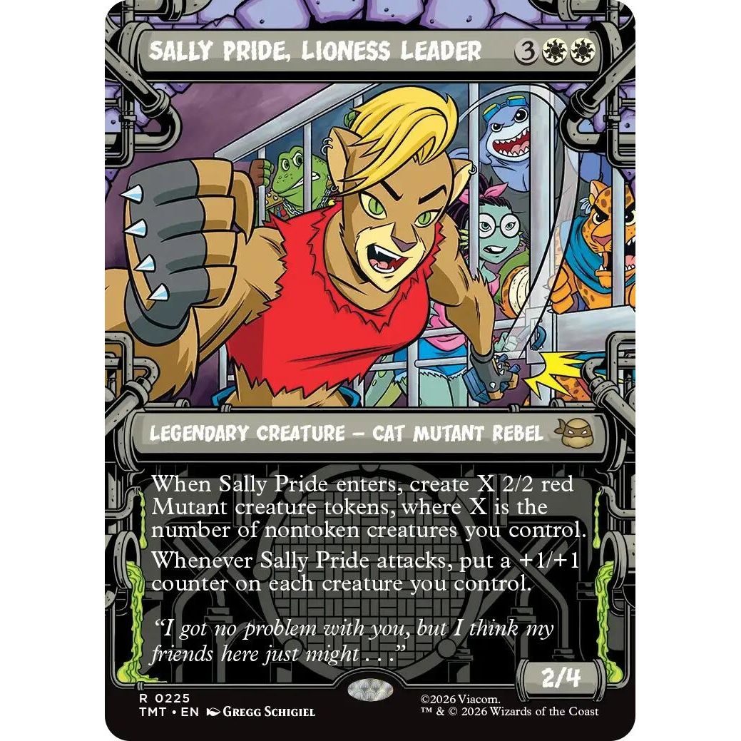 Image for Sally Pride, Lioness Leader (Showcase) (225) (Teenage Mutant Ninja Turtles) - Magic: The Gathering