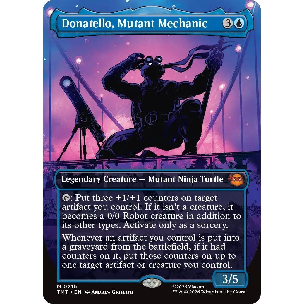 Image for Donatello, Mutant Mechanic (Borderless) (216) (Teenage Mutant Ninja Turtles) - Magic: The Gathering
