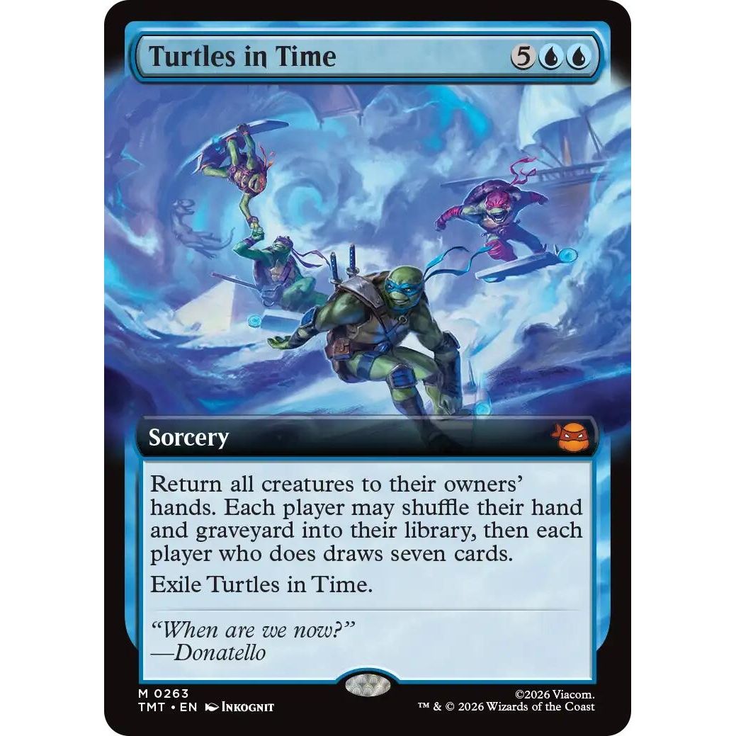 Image for Turtles in Time (Extended Art) (263) (Teenage Mutant Ninja Turtles) - Magic: The Gathering