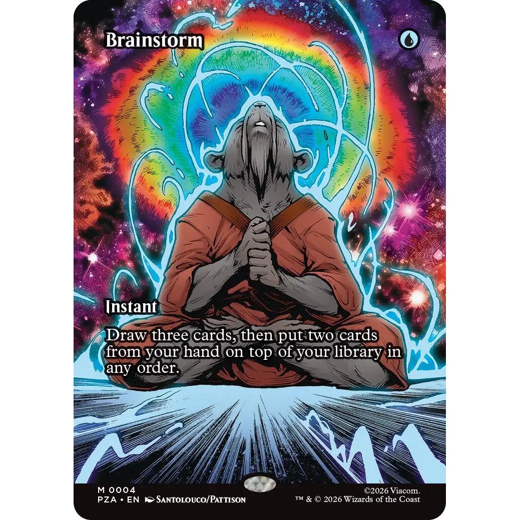 Image for Brainstorm (Borderless) (4) (Teenage Mutant Ninja Turtles Source Material) - Magic: The Gathering