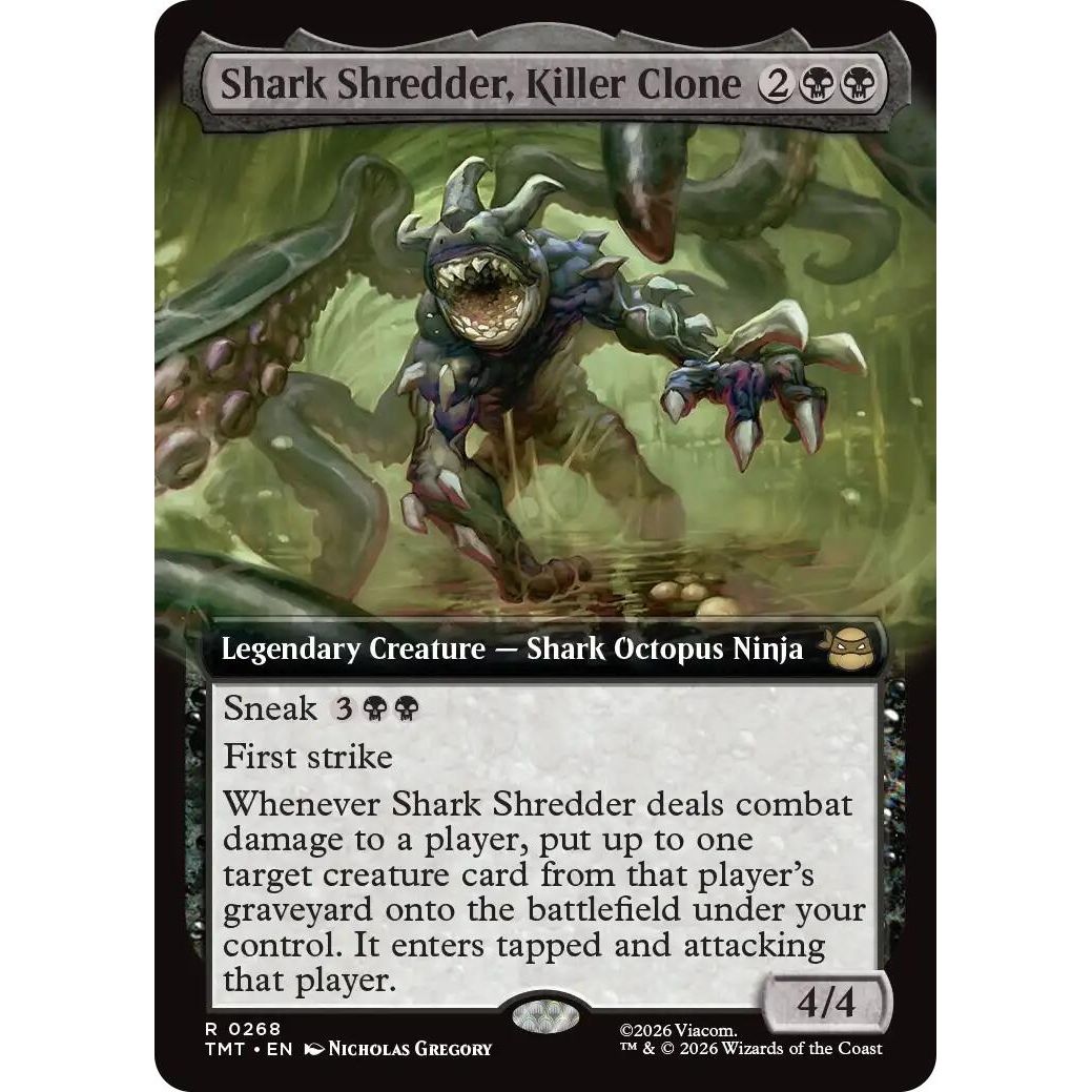 Image for Shark Shredder, Killer Clone (Extended Art) (268) (Teenage Mutant Ninja Turtles) - Magic: The Gathering