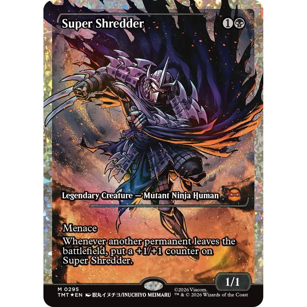 Image for Super Shredder (Showcase) (Fracture Foil) (295) (Teenage Mutant Ninja Turtles) - Magic: The Gathering