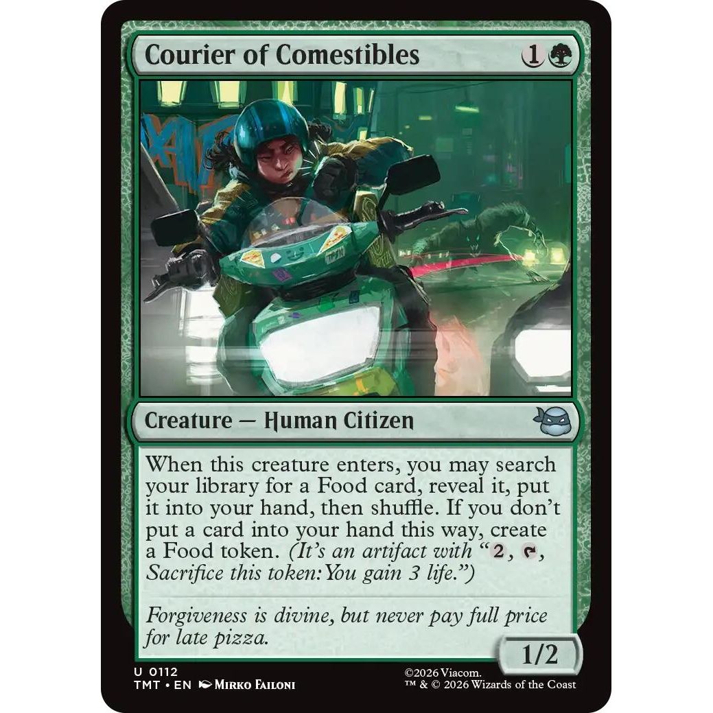 Image for Courier of Comestibles (112) (Teenage Mutant Ninja Turtles) - Magic: The Gathering