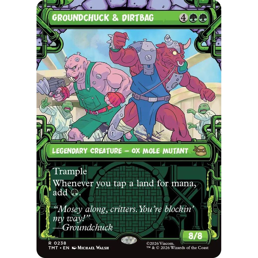 Image for Groundchuck & Dirtbag (Showcase) (238) (Teenage Mutant Ninja Turtles) - Magic: The Gathering