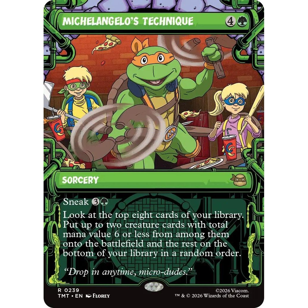 Image for Michelangelo's Technique (Showcase) (239) (Teenage Mutant Ninja Turtles) - Magic: The Gathering