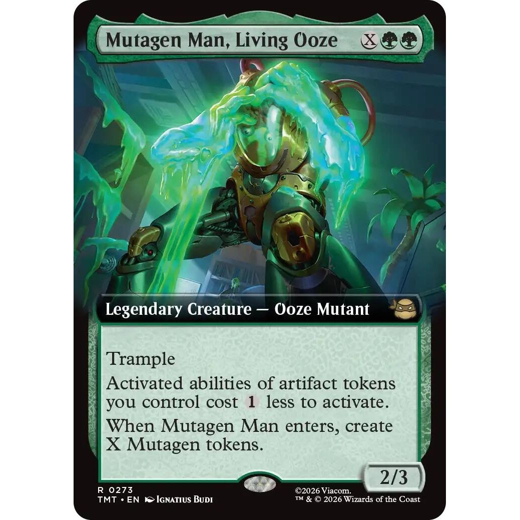 Image for Mutagen Man, Living Ooze (Extended Art) (273) (Teenage Mutant Ninja Turtles) - Magic: The Gathering