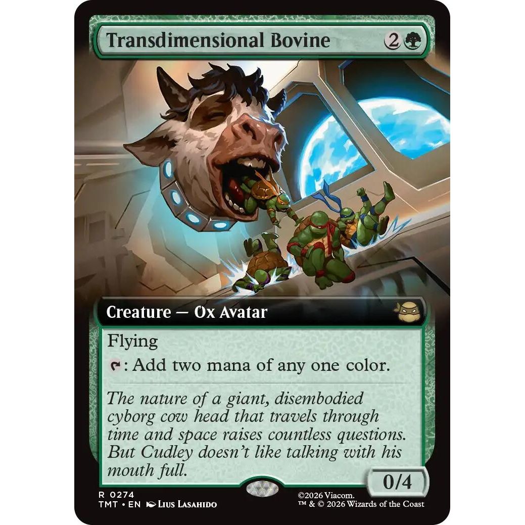 Image for Transdimensional Bovine (Extended Art) (274) (Teenage Mutant Ninja Turtles) - Magic: The Gathering