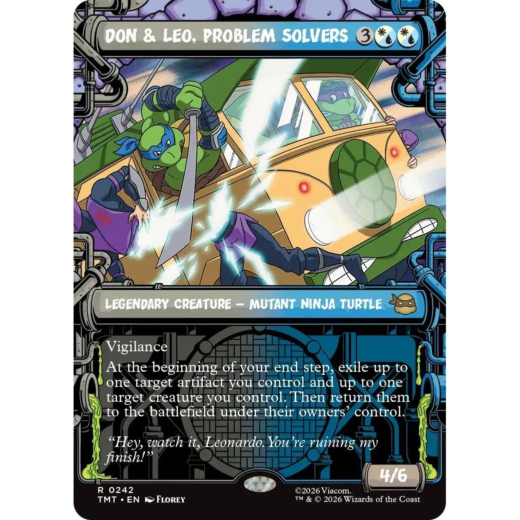 Image for Don & Leo, Problem Solvers (Showcase) (242) (Teenage Mutant Ninja Turtles) - Magic: The Gathering
