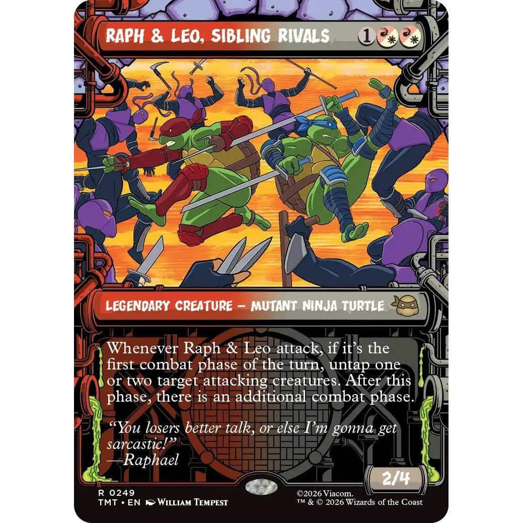 Image for Raph & Leo, Sibling Rivals (Showcase) (249) (Teenage Mutant Ninja Turtles) - Magic: The Gathering