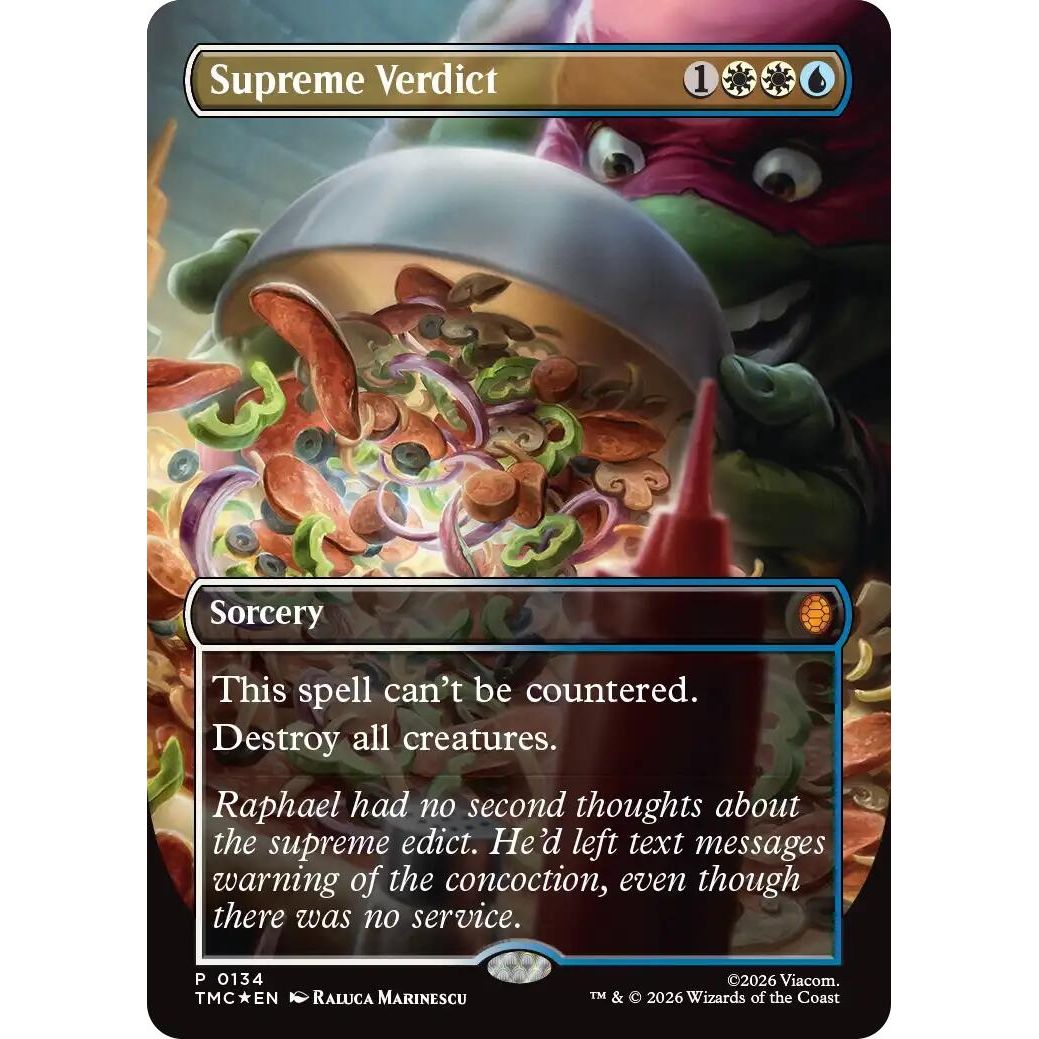 Image for Supreme Verdict (Borderless) (134) (Teenage Mutant Ninja Turtles) - Magic: The Gathering