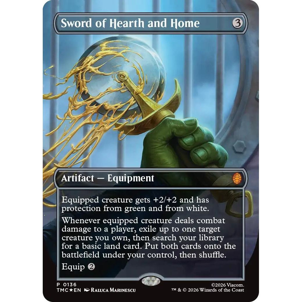 Image for Sword of Hearth and Home (Borderless) (136) (Teenage Mutant Ninja Turtles) - Magic: The Gathering