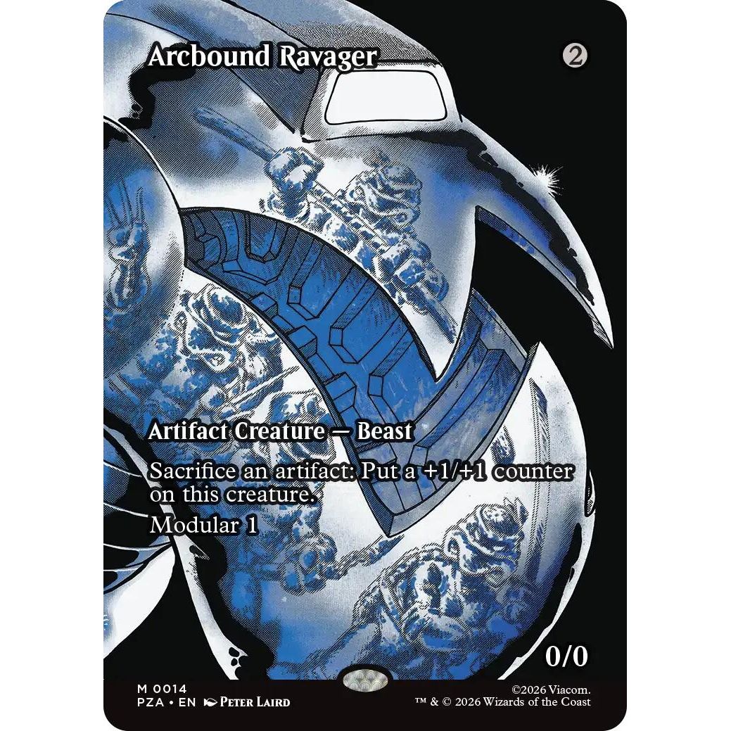 Image for Arcbound Ravager (Borderless) (14) (Teenage Mutant Ninja Turtles Source Material) - Magic: The Gathering