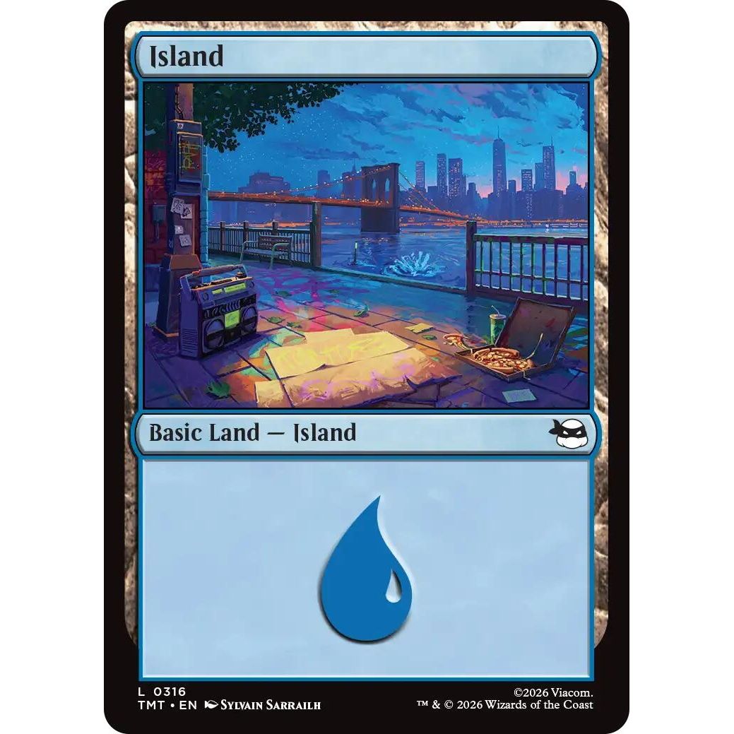 Image for Island (0316) (316) (Teenage Mutant Ninja Turtles) - Magic: The Gathering
