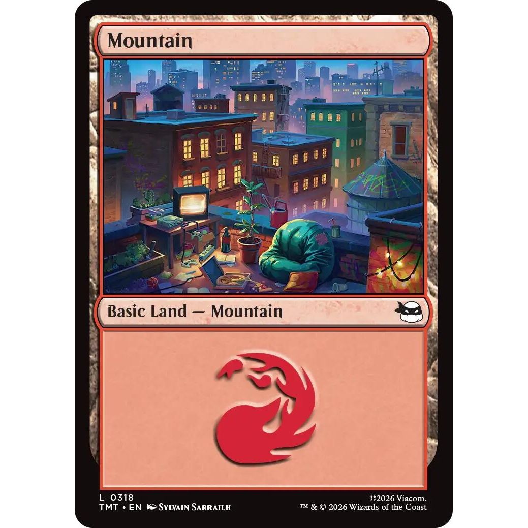 Image for Mountain (0318) (318) (Teenage Mutant Ninja Turtles) - Magic: The Gathering
