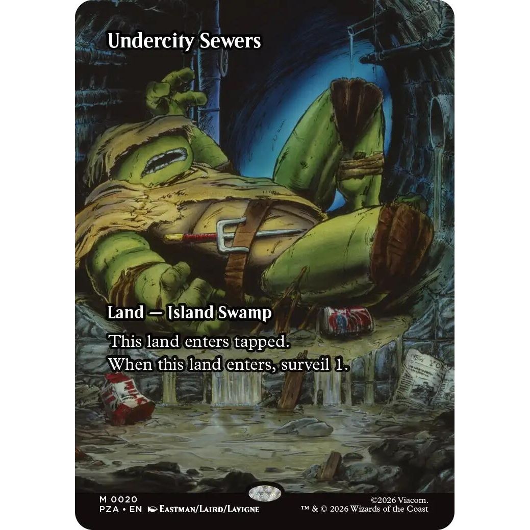 Image for Undercity Sewers (Borderless) (20) (Teenage Mutant Ninja Turtles Source Material) - Magic: The Gathering