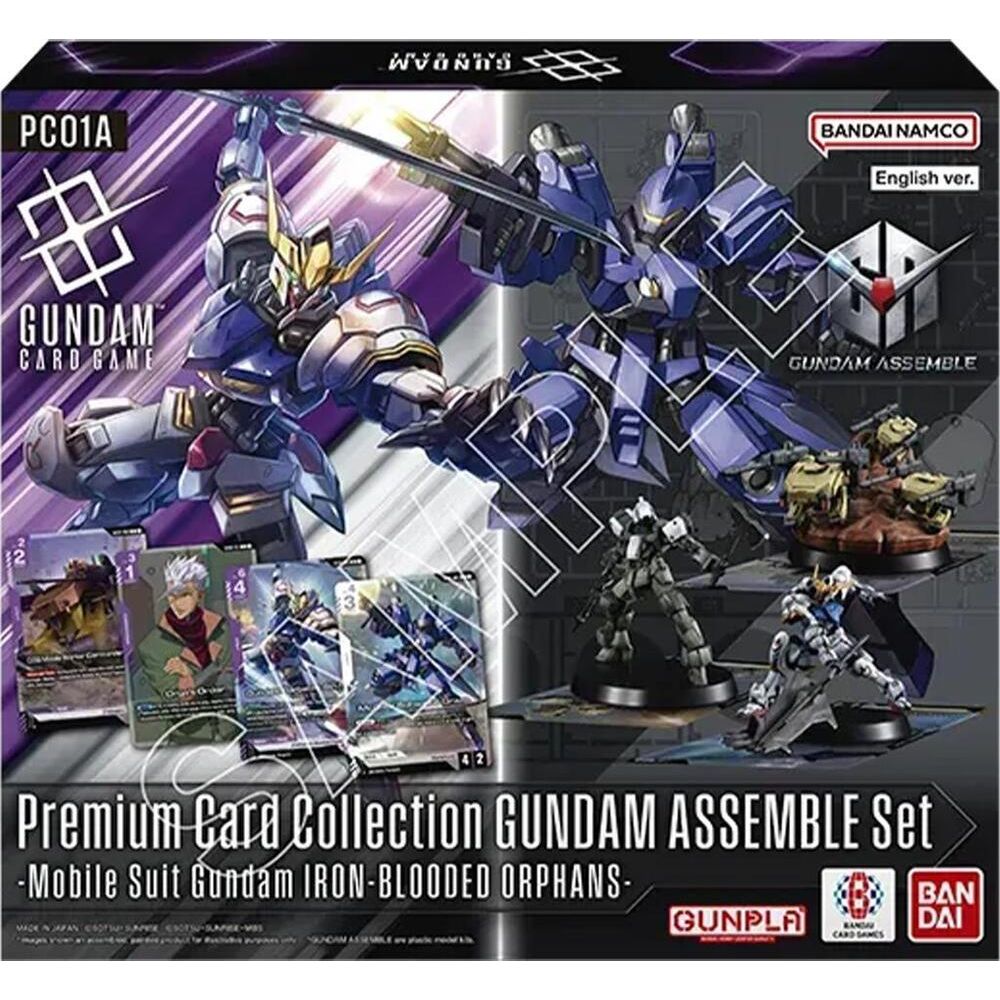 Gundam TCG - PC01A Premium Card Collection Gundam Assemble Set - Mobile Suit Gundam IRON-BLOODED ORPHANS - PokeBox USA