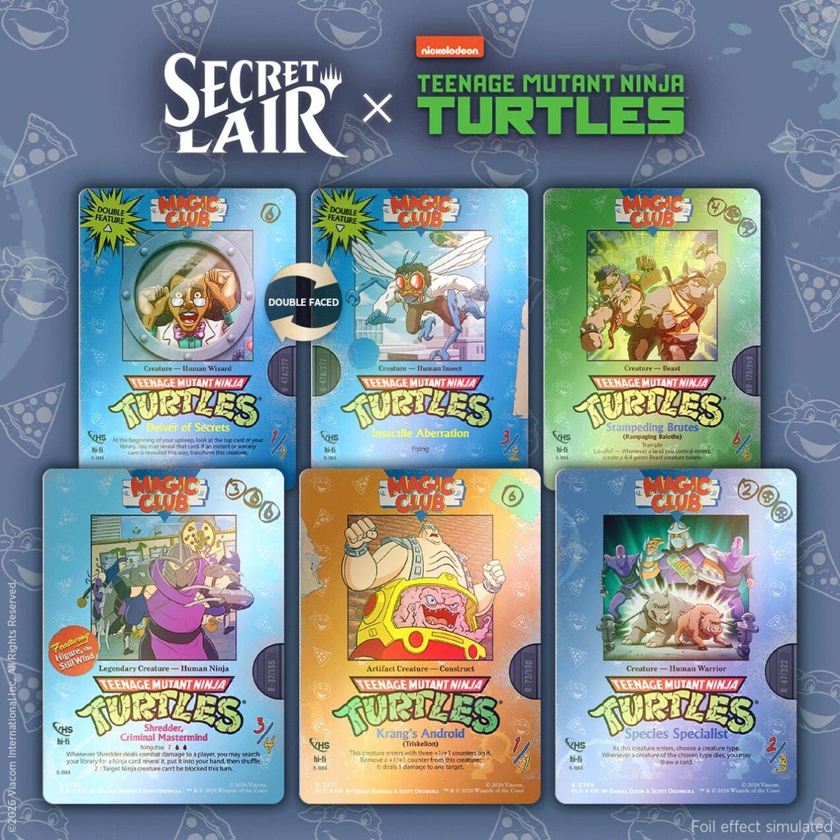 Image for Secret Lair Drop: Secret Lair x Teenage Mutant Ninja Turtles: VHS Villains - Traditional Foil Edition - Magic: The Gathering