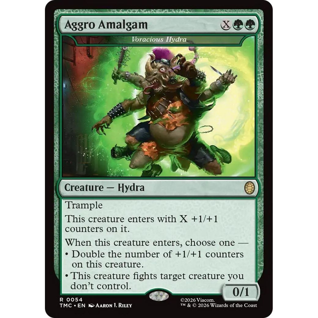 Image for Aggro Amalgam - Voracious Hydra (54) (Teenage Mutant Ninja Turtles) - Magic: The Gathering