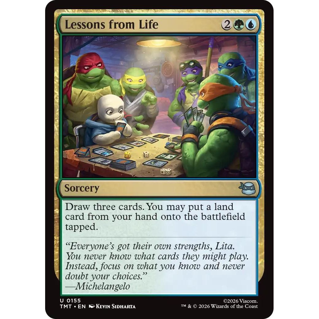 Image for Lessons from Life (155) (Teenage Mutant Ninja Turtles) - Magic: The Gathering