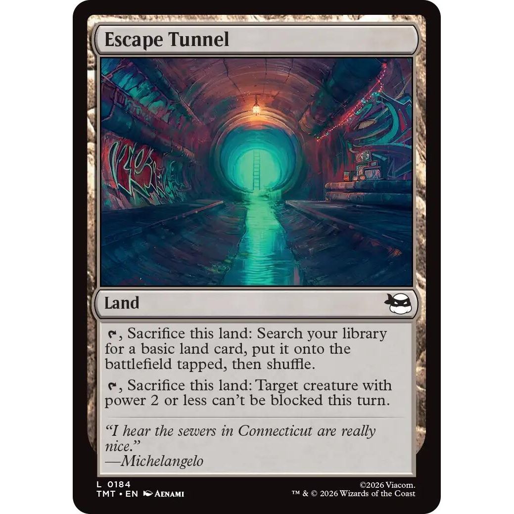 Image for Escape Tunnel (184) (Teenage Mutant Ninja Turtles) - Magic: The Gathering