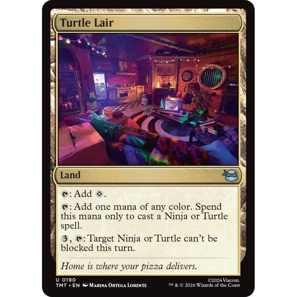 Image for Turtle Lair (190) (Teenage Mutant Ninja Turtles) - Magic: The Gathering