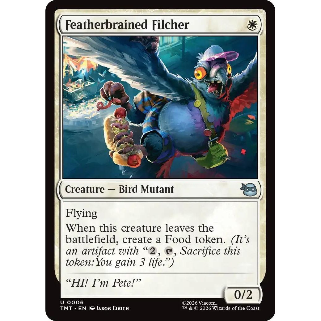 Image for Featherbrained Filcher (6) (Teenage Mutant Ninja Turtles) - Magic: The Gathering