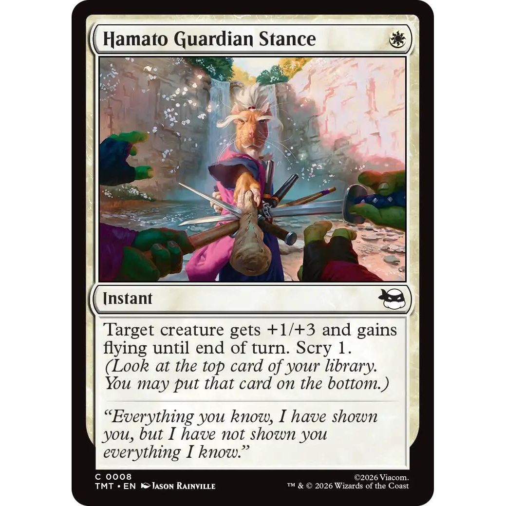 Image for Hamato Guardian Stance (8) (Teenage Mutant Ninja Turtles) - Magic: The Gathering