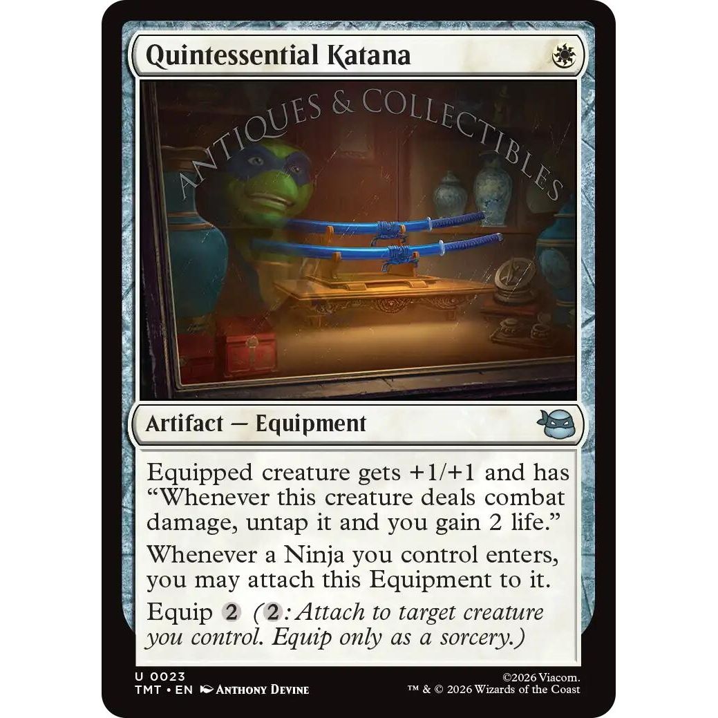 Image for Quintessential Katana (23) (Teenage Mutant Ninja Turtles) - Magic: The Gathering