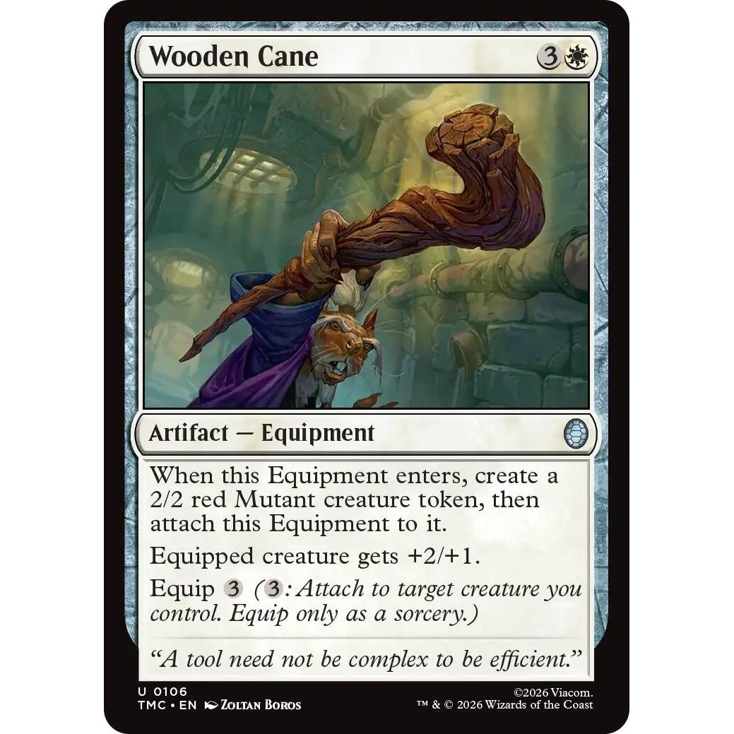 Image for Wooden Cane (106) (Teenage Mutant Ninja Turtles) - Magic: The Gathering