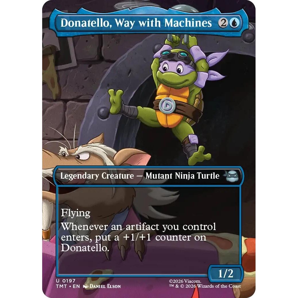 Image for Donatello, Way with Machines (Borderless) (197) (Teenage Mutant Ninja Turtles) - Magic: The Gathering
